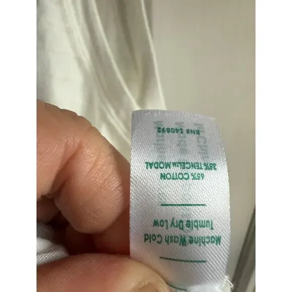 Marine Layer Womens Tank Top Size L Large White Retro Striped Sleeveless EUC - Picture 4 of 5